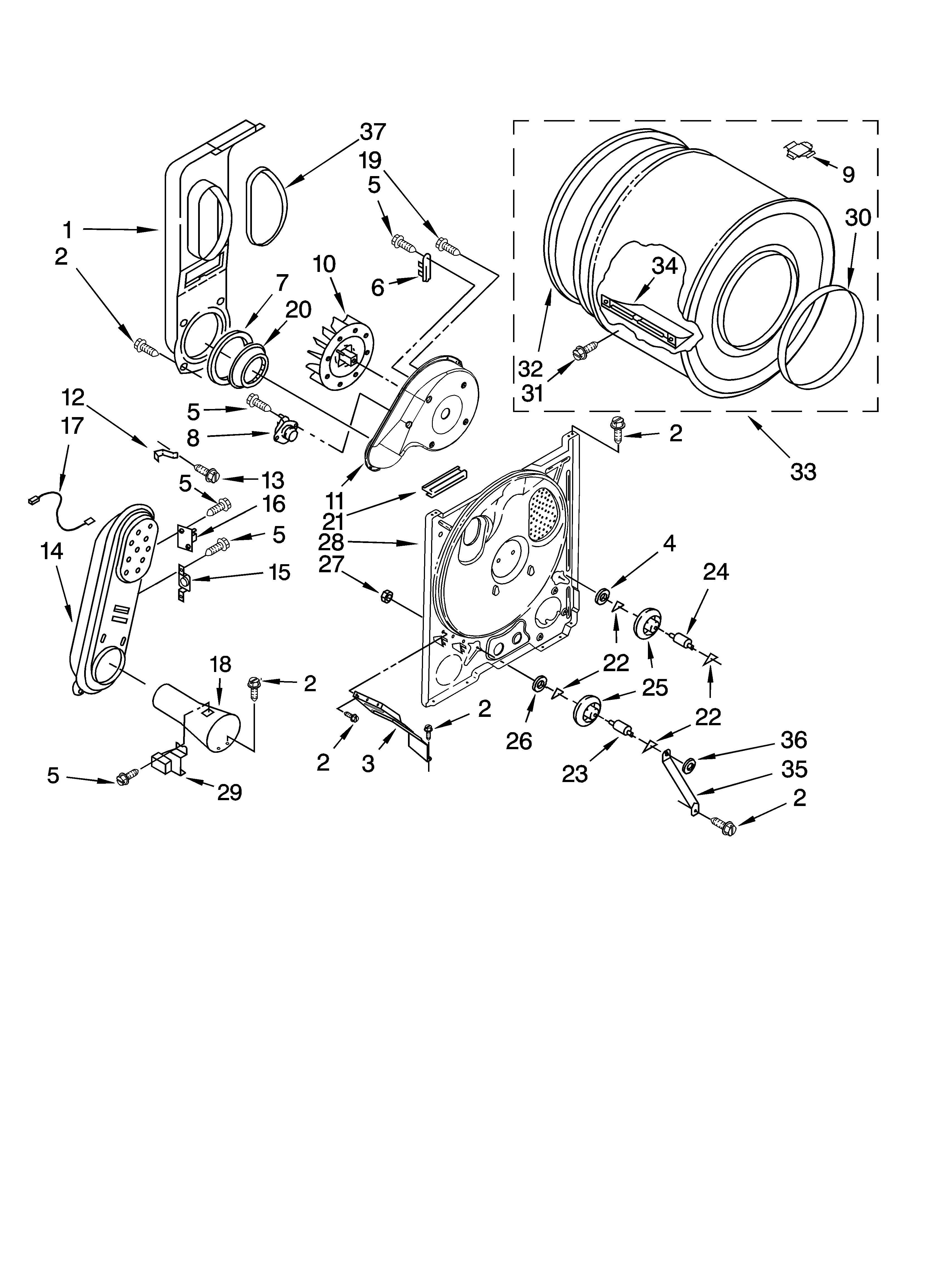 Bulkhead parts, optional parts (not included)