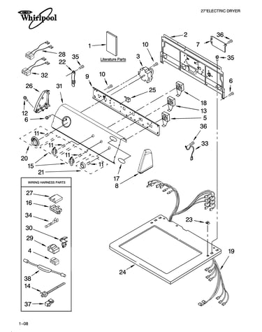 Top and console parts