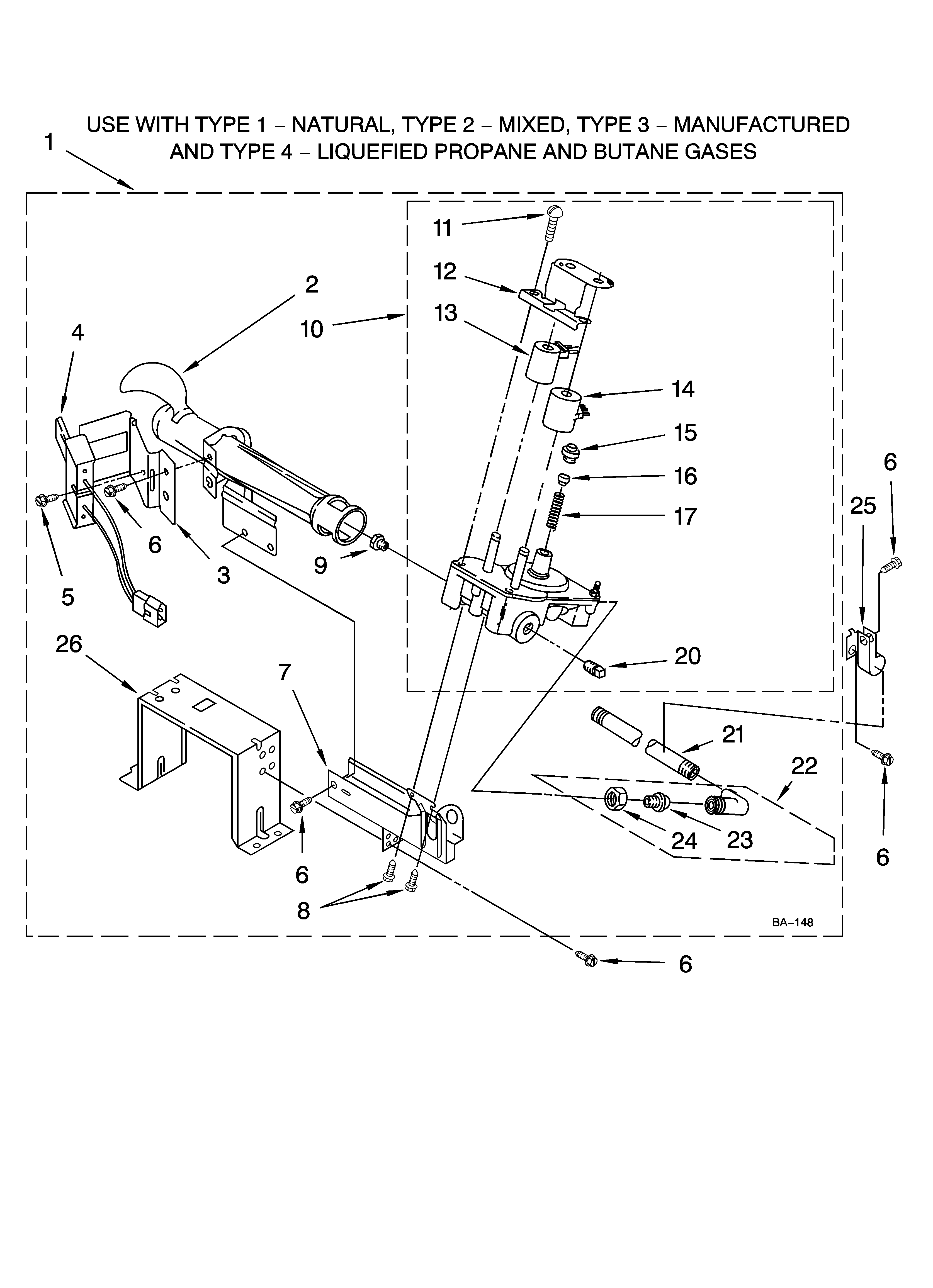 3402853 burner assembly, optional parts (not included)