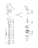 Motor and ice container parts