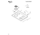 Whirlpool RF111PXSW2 cooktop parts diagram