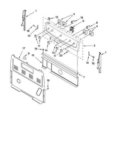 Control panel parts