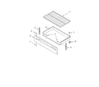 Whirlpool RF111PXSQ2 drawer & broiler parts diagram