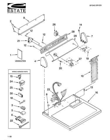 Top and console parts