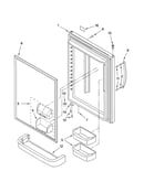 Refrigerator door parts