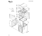 Whirlpool WTW6600SB3 top and cabinet parts diagram