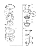 Motor, basket and tub parts