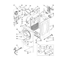 Whirlpool YWED9600TA0 cabinet parts diagram