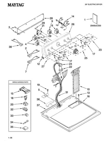 Top and console parts