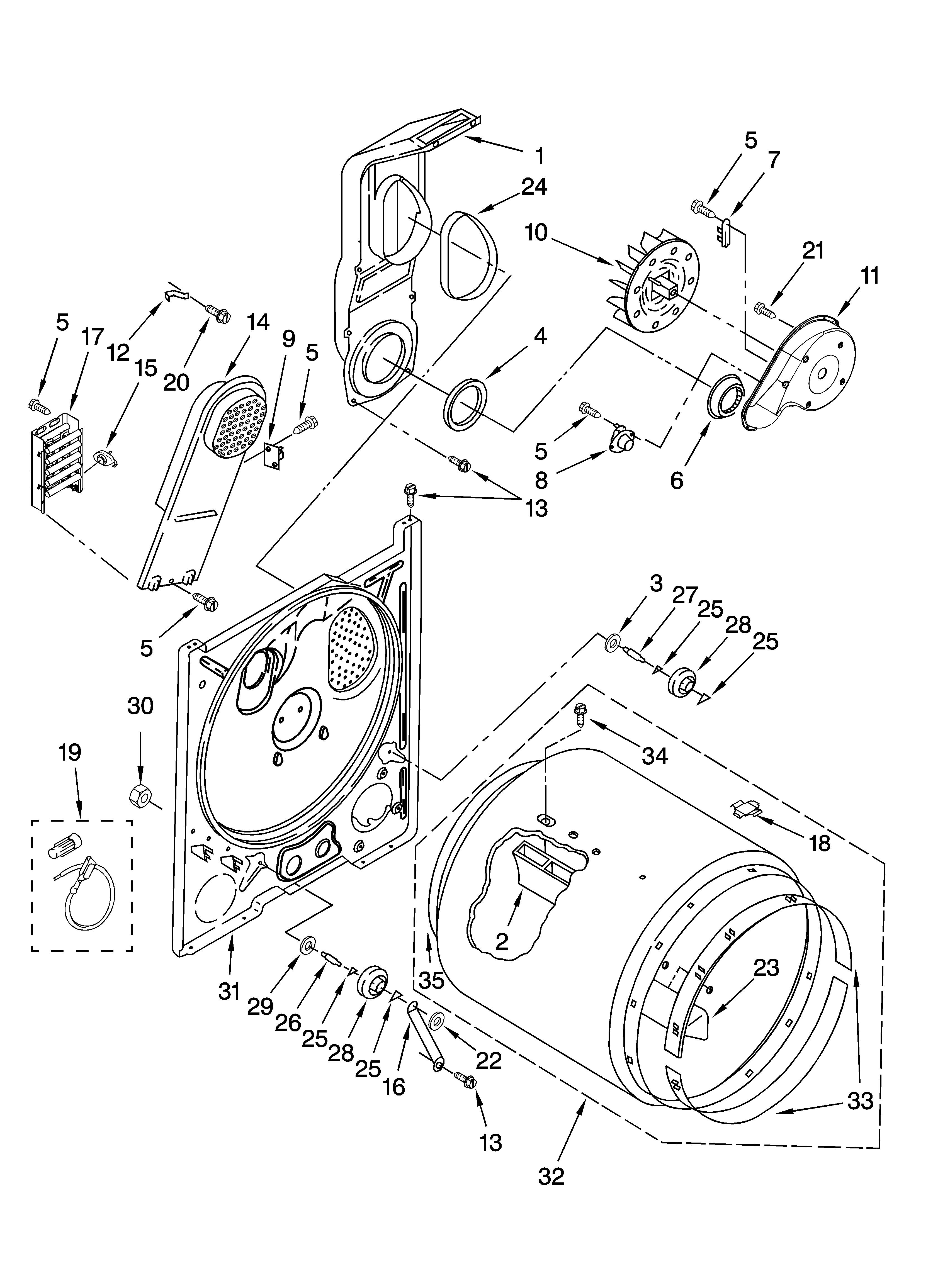 Bulkhead parts, optional parts (not included)