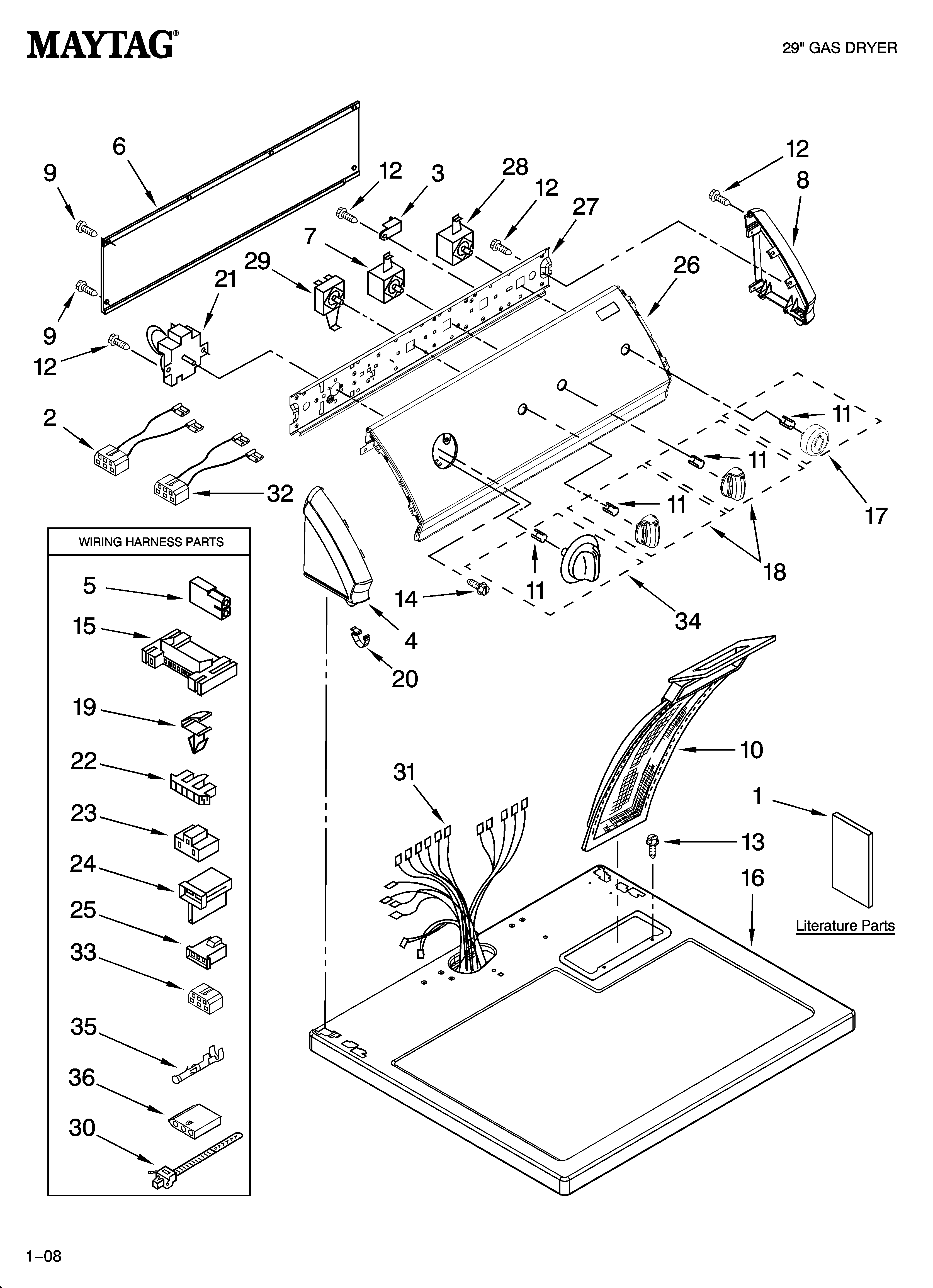 TOP AND CONSOLE PARTS