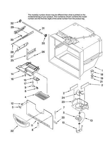 Freezer liner parts