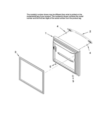 Freezer door parts