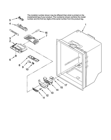 Refrigerator liner parts