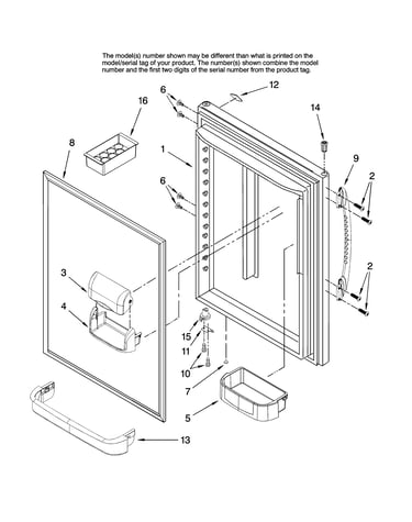 Refrigerator door parts