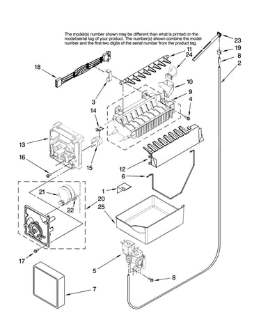 Icemaker parts, optional parts