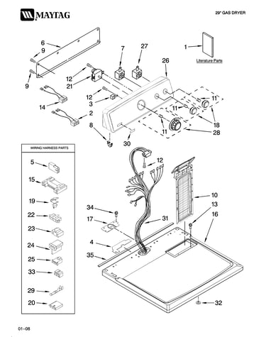 Top and console parts