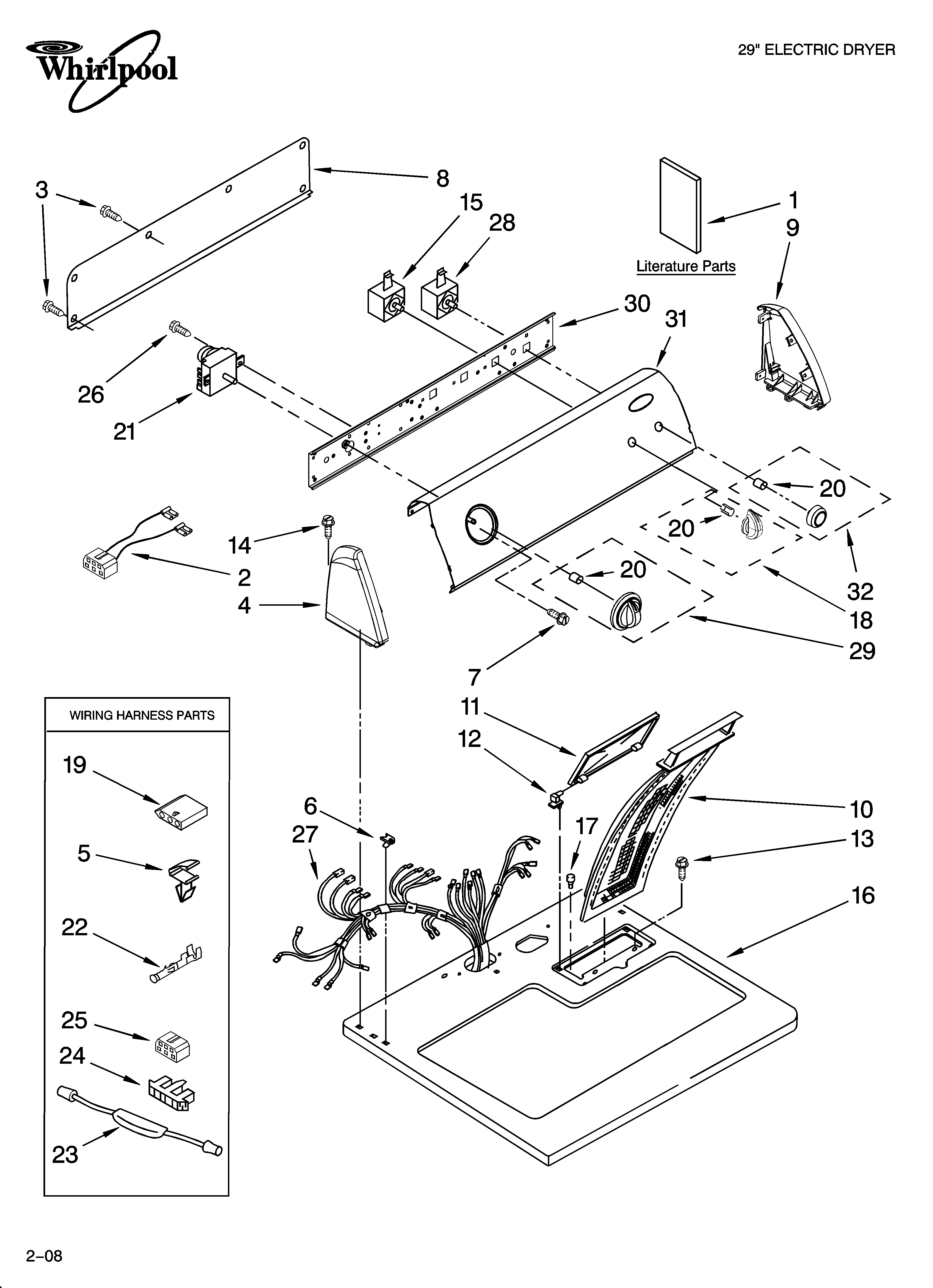 Top and console parts