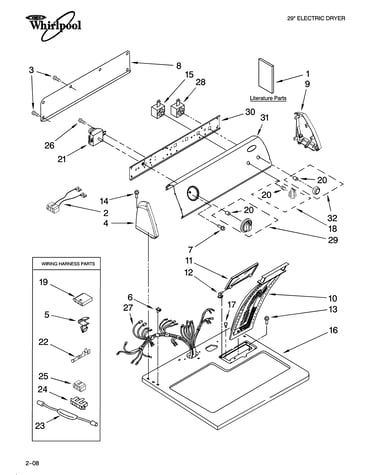 Top and console parts