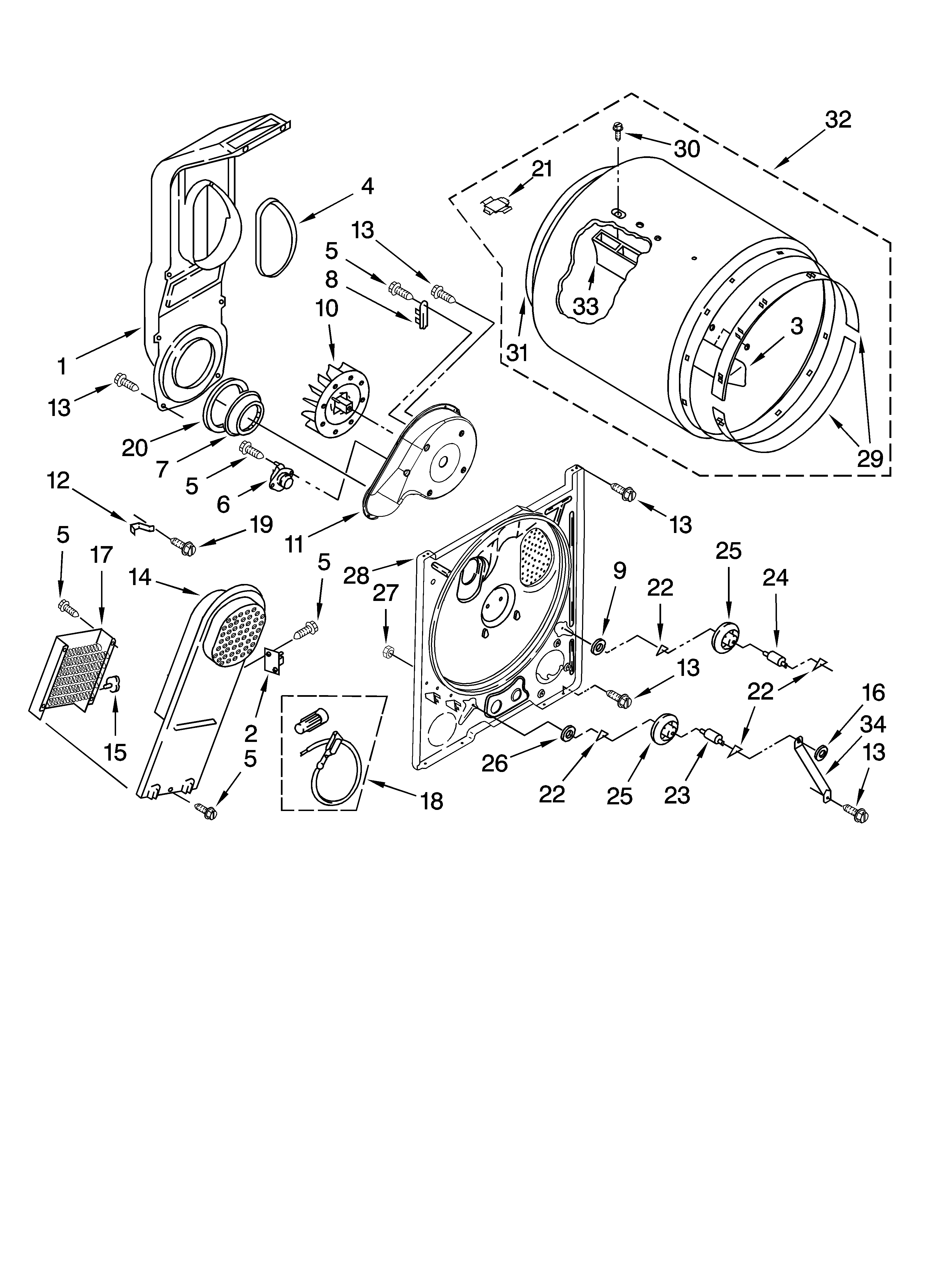 Bulkhead parts, optional parts (not included)