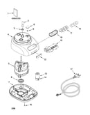 Motor and housing parts