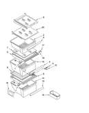 Refrigerator shelf parts