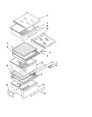 Refrigerator shelf parts