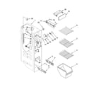 Whirlpool ED5FHAXST03 freezer liner parts diagram