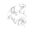 Whirlpool ED5FHAXST03 dispenser front parts diagram