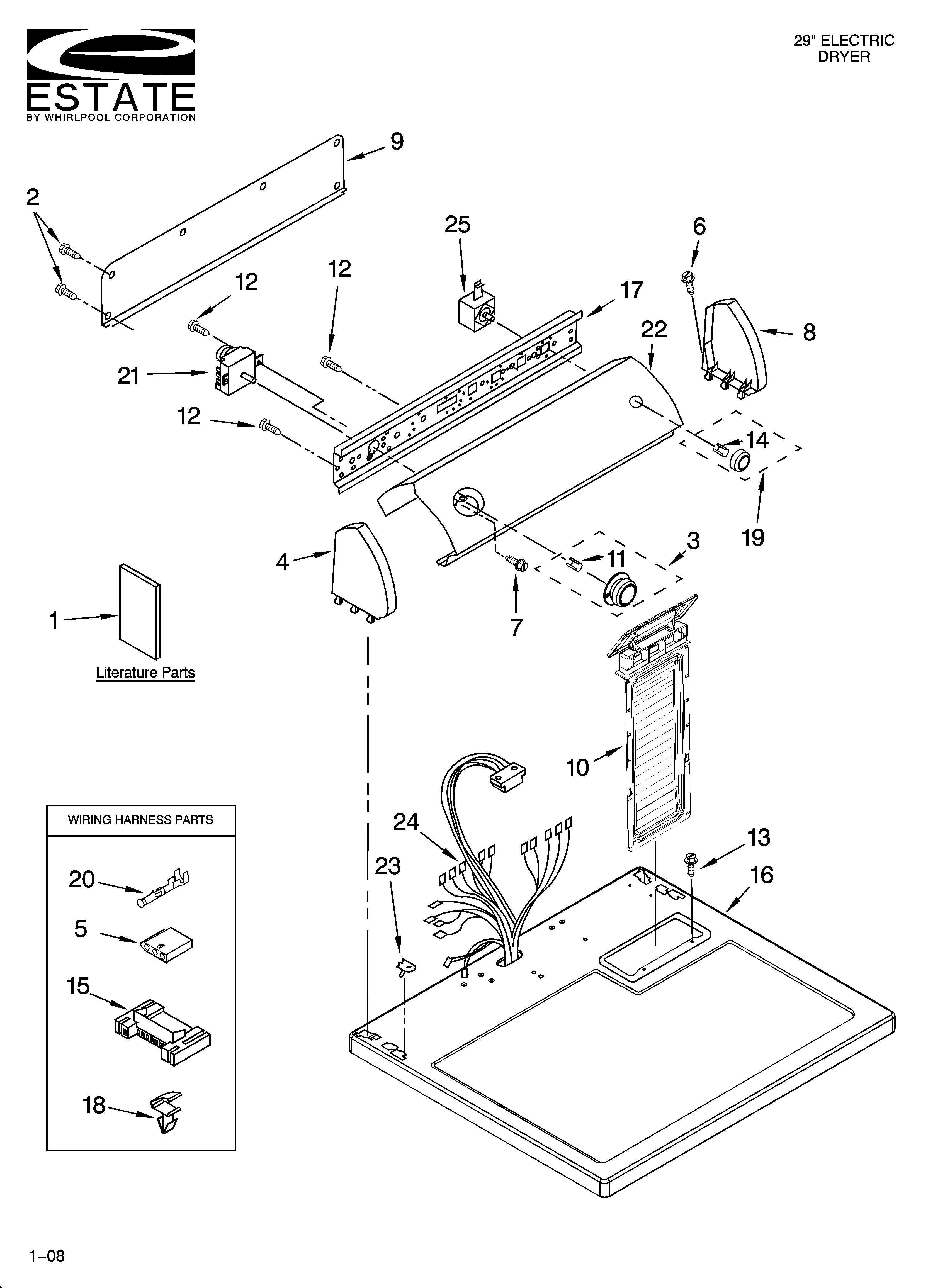 Top and console parts