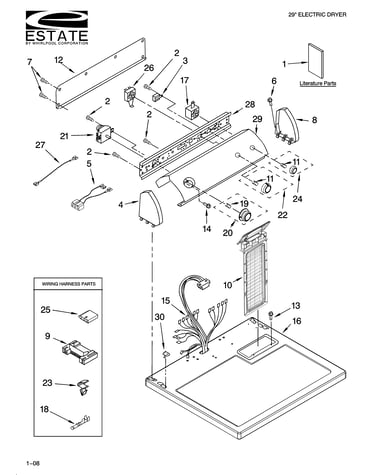 Top and console parts