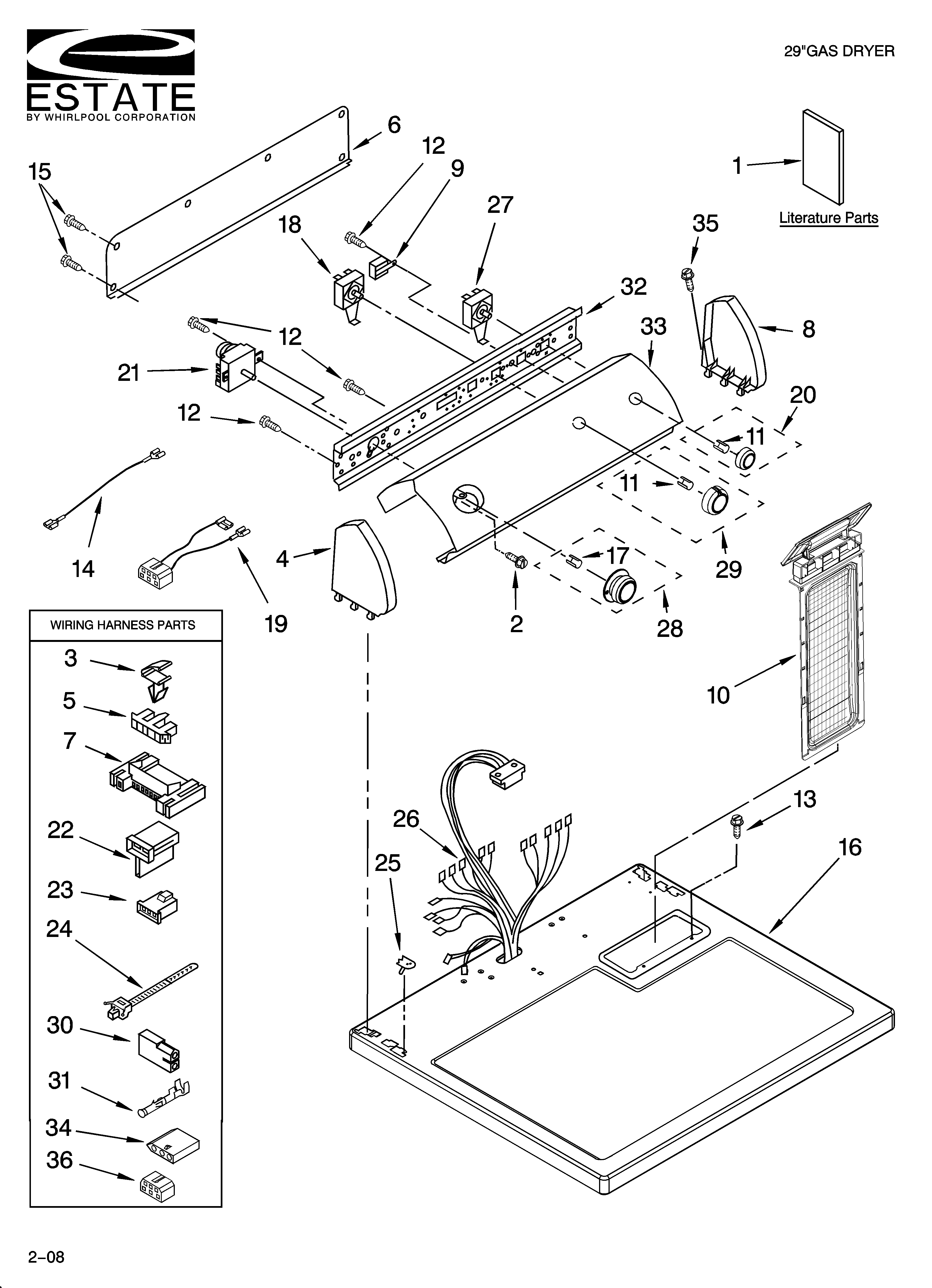 Top and console parts