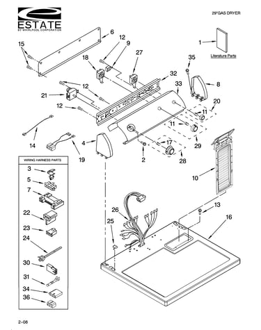 Top and console parts