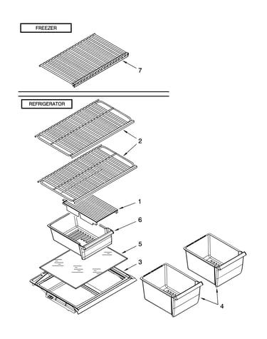 Shelf parts, optional parts