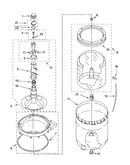 Agitator, basket and tub parts