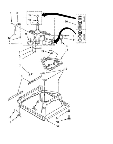 Machine base parts