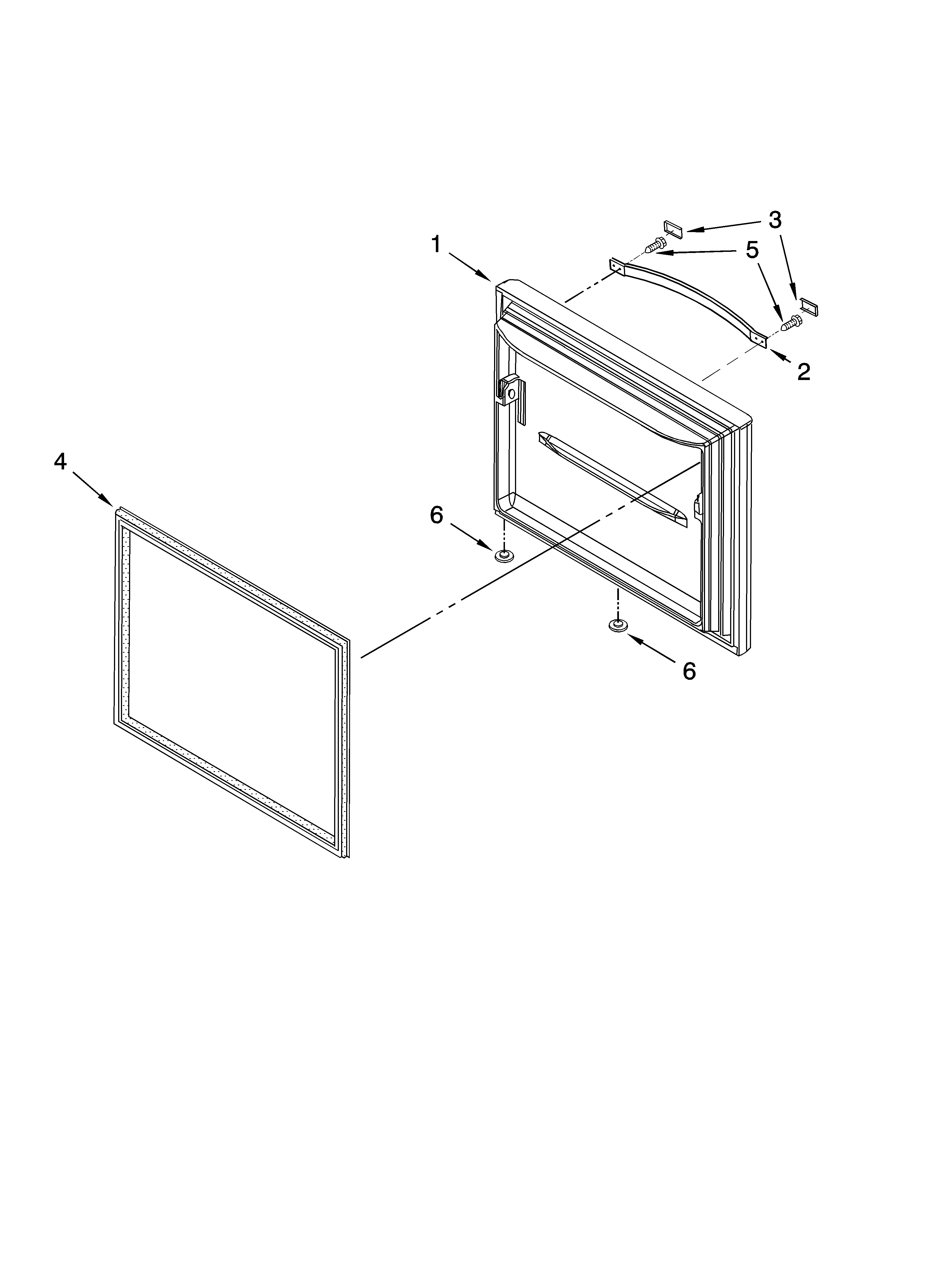 Freezer door parts