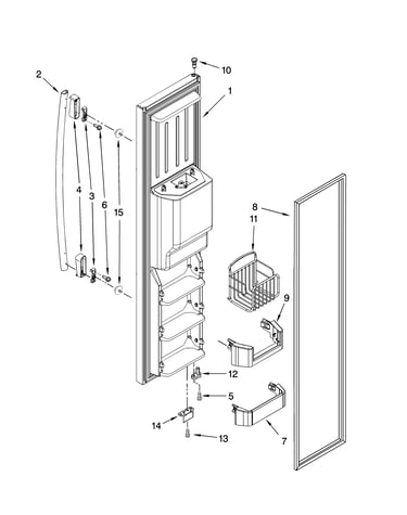 Freezer door parts