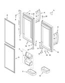 Refrigerator door parts