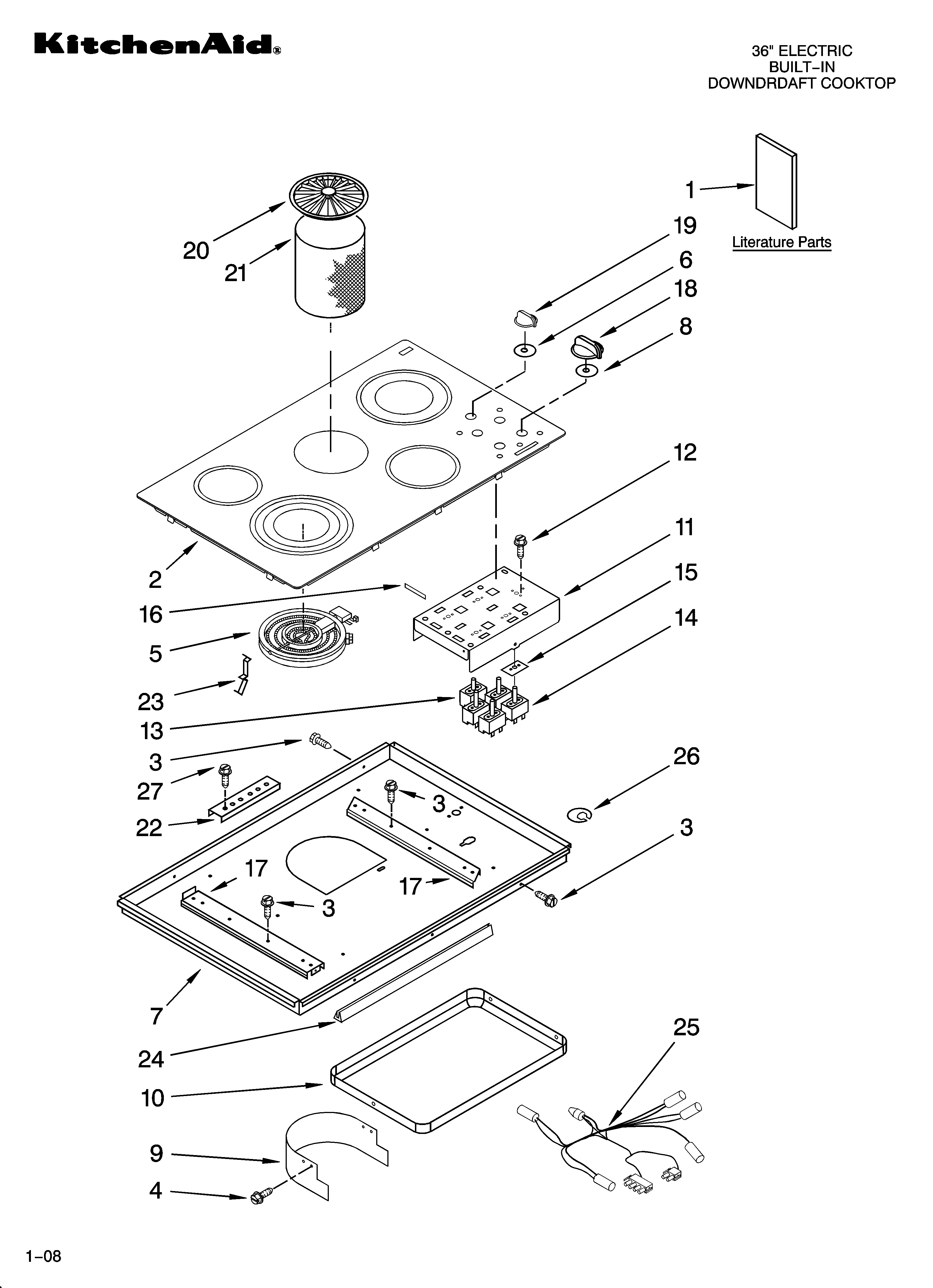 Cooktop parts