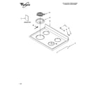 Whirlpool RF110AXST2 cooktop parts diagram