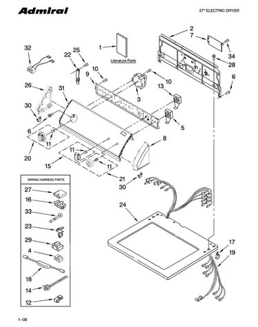 Top and console parts