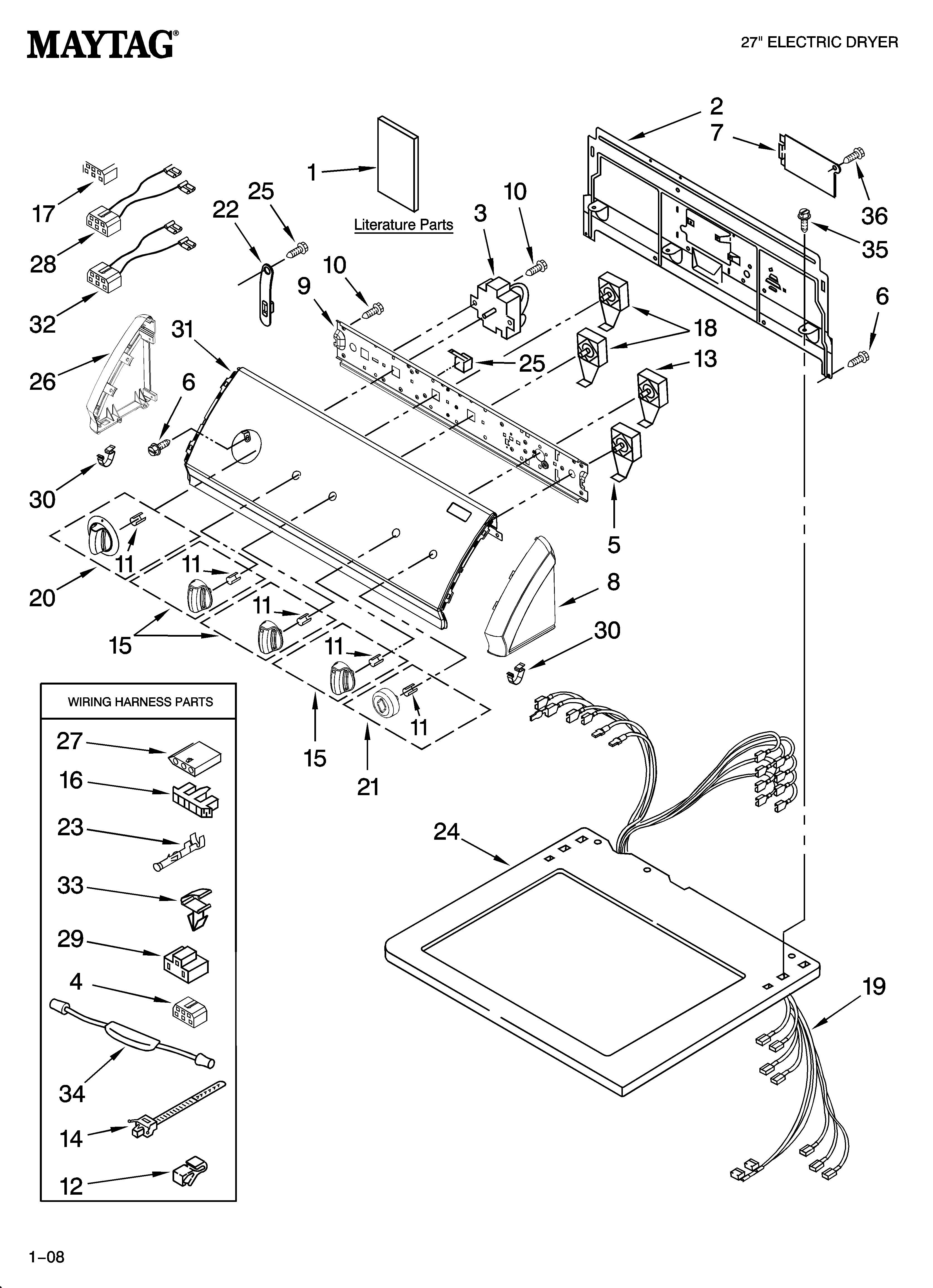 Top and console parts