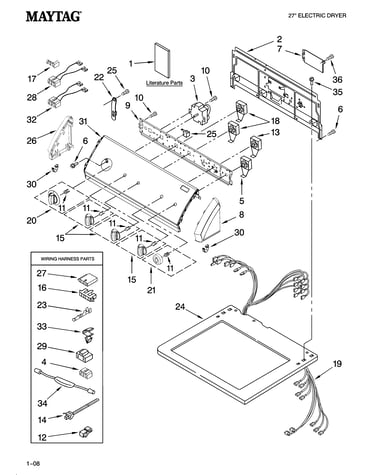 Top and console parts