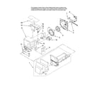 Jenn-Air JFI2089AES10 motor and ice container parts diagram