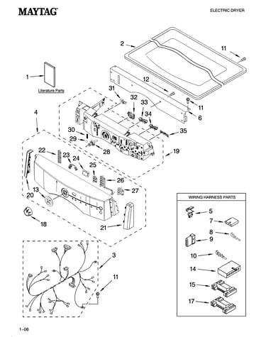 Top and console parts