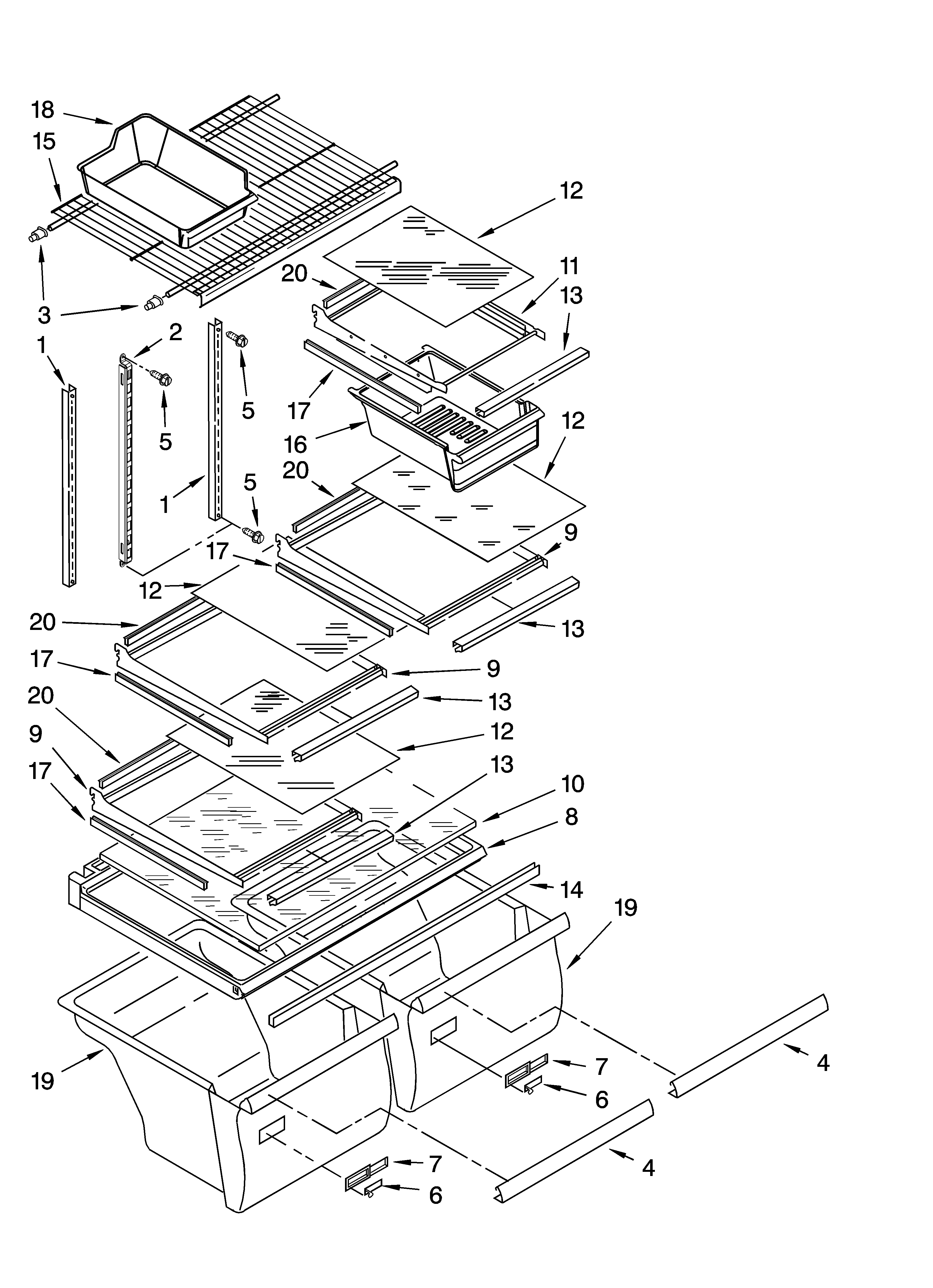 SHELF PARTS, OPTIONAL PARTS