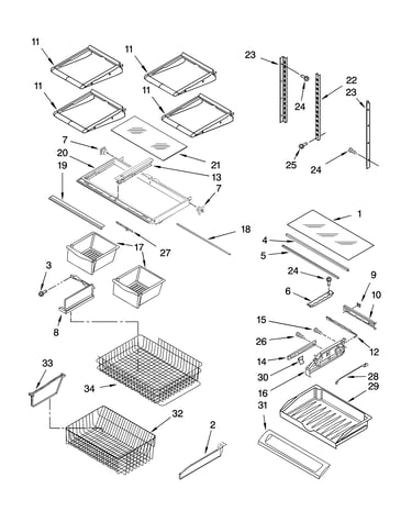 Shelf parts