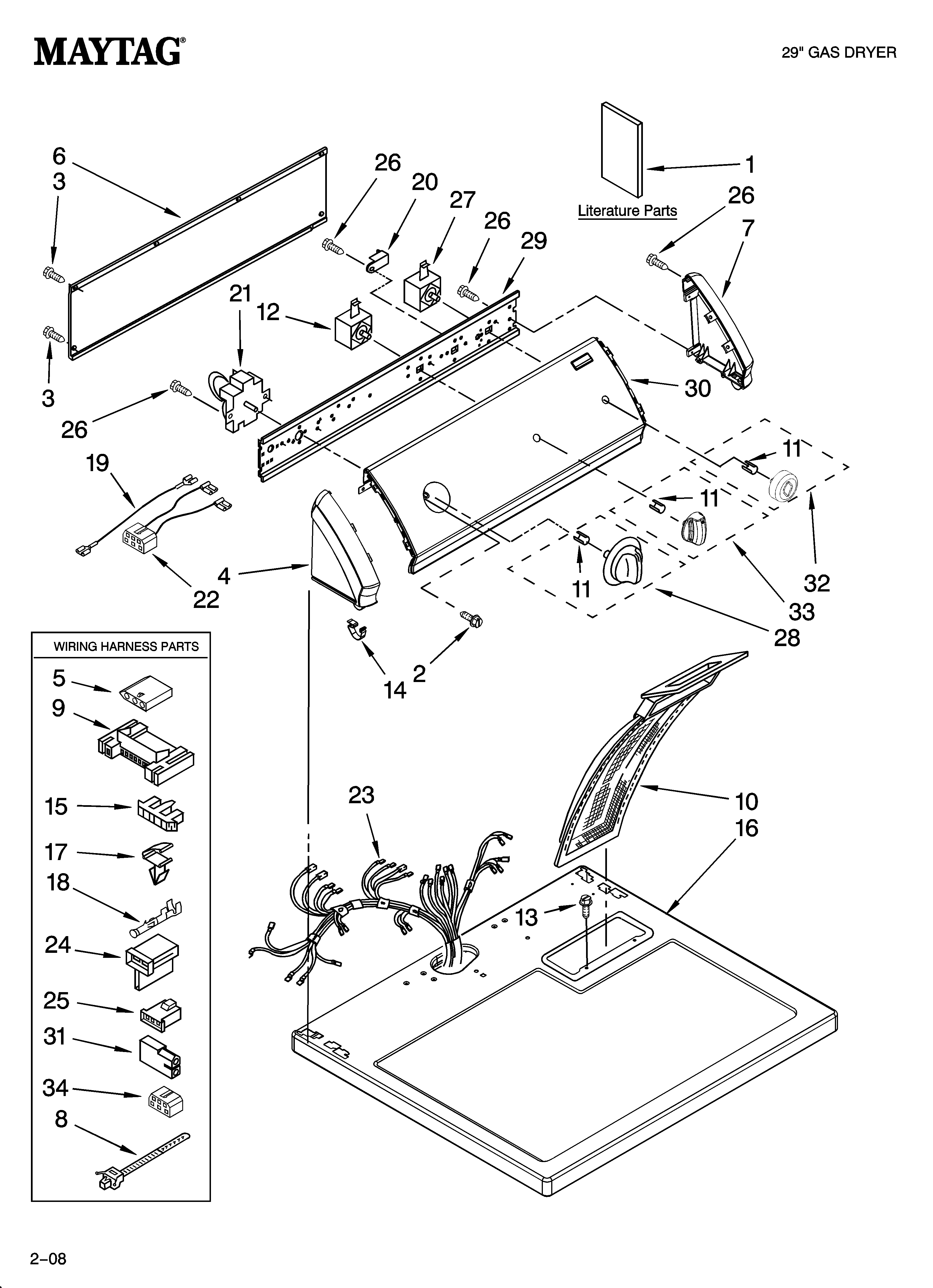 Top and console parts