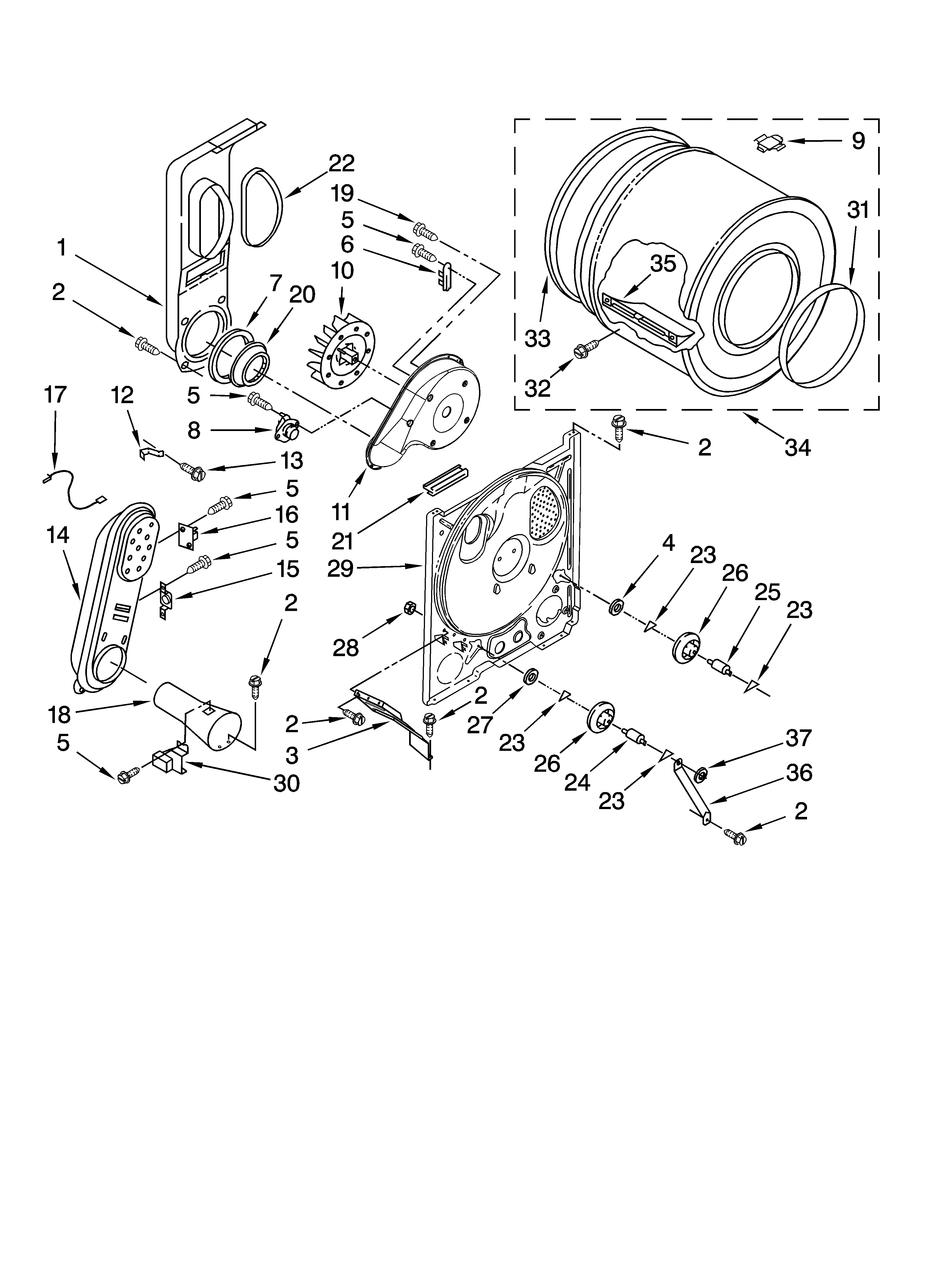 Bulkhead parts, optional parts (not included)